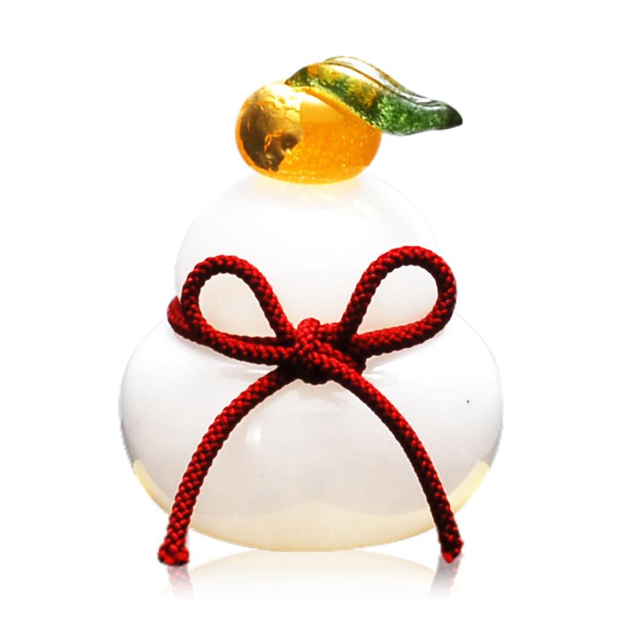 鏡餅 ガラス ガラス製 小 サイズ 5×6 cm S サイズ 正月飾り FF-001_13s おしゃれ 鏡もち 硝子の鏡餅 snos300-01 | ブランド登録なし | 02