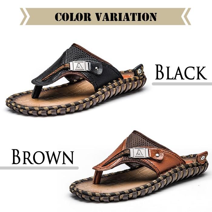 在庫限り サンダル メンズ 本革 トングサンダル レザー 痛くないサンダル 革 おしゃれ 室内 海 送料無料 あすつく U-040 男性 ギフト プレゼント 敬老の日 |  | 04