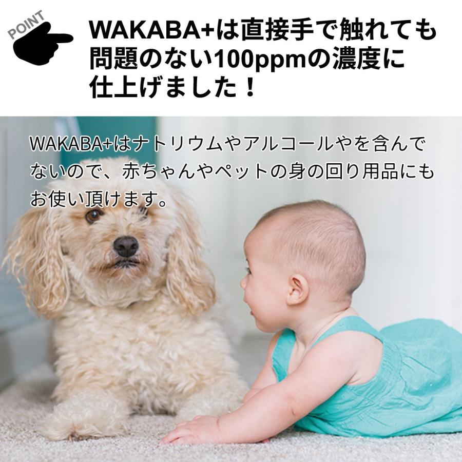 ウイルス対策 除菌スプレー 日本製 送料無料 【次亜塩素酸水 WAKABA+（1Lアルミパック)＆ スプレーボトル 容器 付き】 希釈不要 | ブランド登録なし | 05