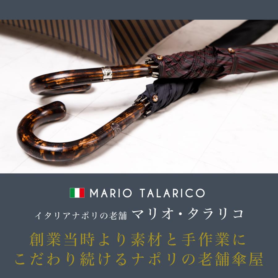 傘 折り畳み 高級 イタリア製【マリオ タラリコ】ハンドメイド ビジネス 折りたたみ 雨傘 天然木 竹 バンブー 紺 ネイビー 紫 無地 U-101 父の日 花以外｜japandoll｜02