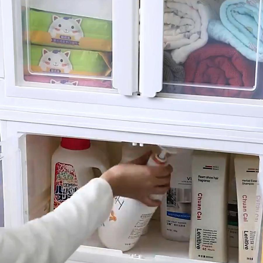収納ケース 折り畳み 前開き キャスター付き 折りたたみ 扉付き 収納