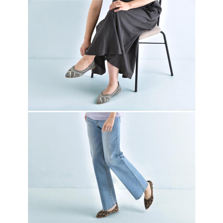 シューズ ニット パンプス サマーシューズ フラットパンプス ローヒール 黒 痛くない レディース 22.5〜25cm フラット 夏 柔らかい 軽量 疲れない | ブランド登録なし | 17