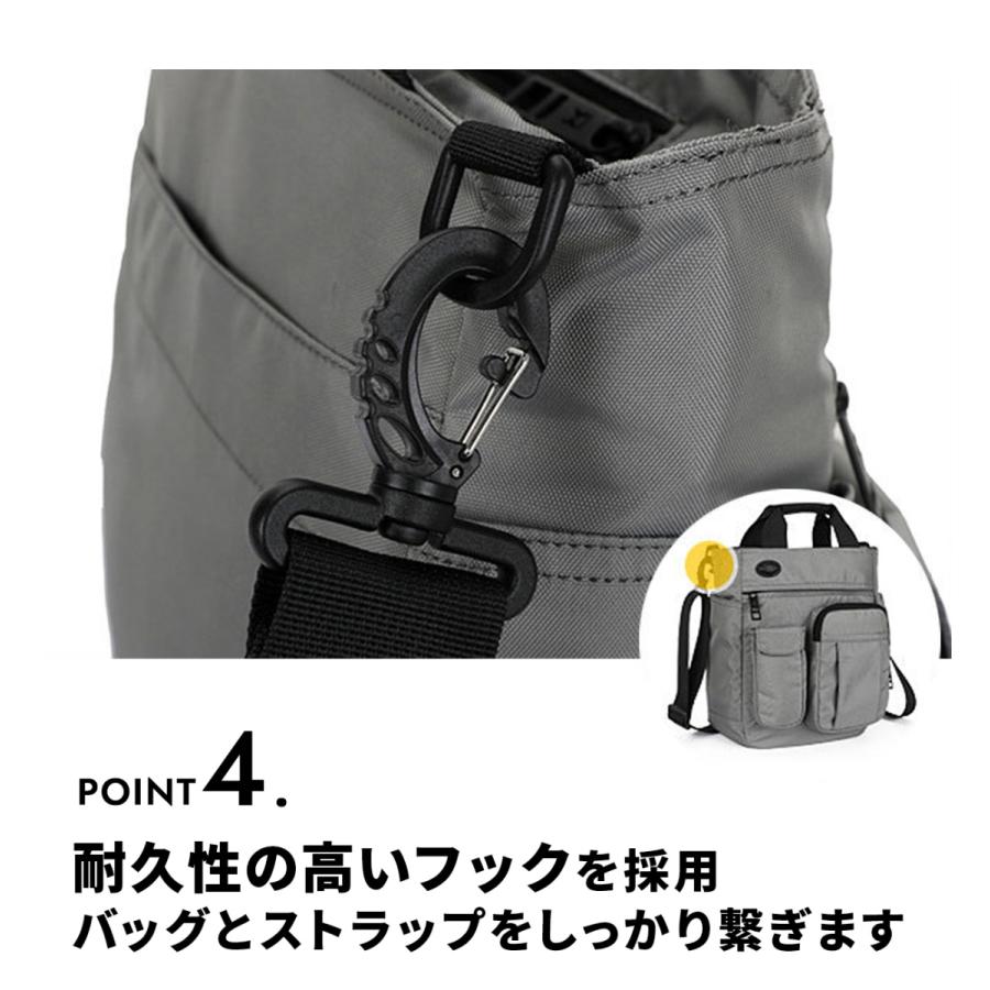 ショルダーバッグ メンズ 斜め掛け 大きめ a4 20代 30代 40代 50代 多機能 防水 軽量 全3色 UB-003 プレゼント ギフト | ブランド登録なし | 09