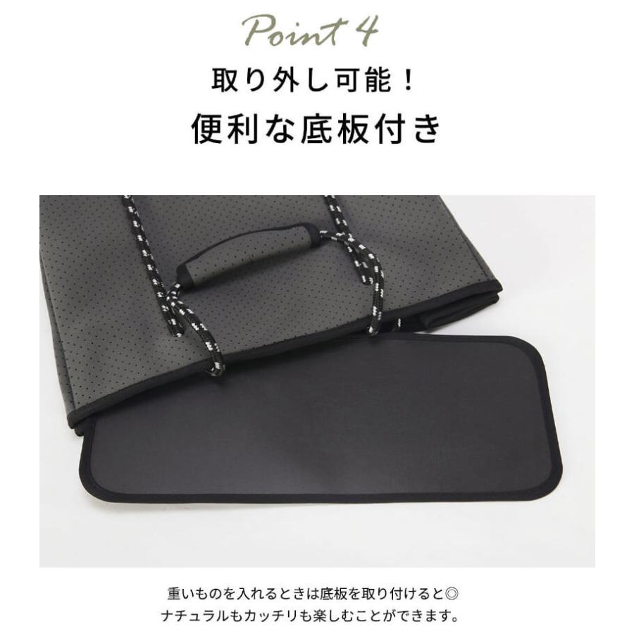 ネオプレンバッグ ネオプレーン トートバッグ ジップ付 底板 ネオプレン バッグ ショッピングバッグ マザーズバッグ おしゃれ ジム 送料無料 敬老の日 | ブランド登録なし | 12