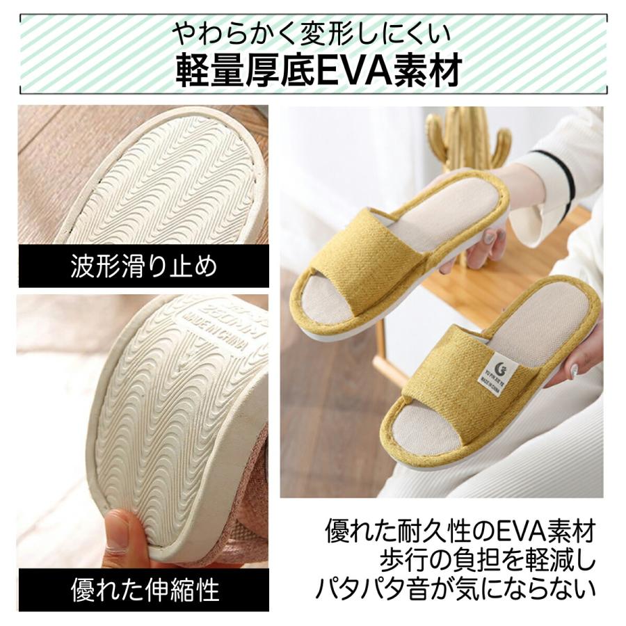 EVA素材スリッパ 22.5cm〜27.0cm 室内履き ルームシューズ 軽量 静か やわらかい 通気性 ムレ防止 おしゃれ シンプル UC-323 | ブランド登録なし | 02