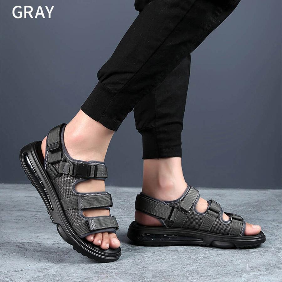 スポーツサンダル メンズ レディース おしゃれ サンダル 靴 黒 人気 ベルクロ スポーツ シューズ 送料無料 UC-324 ギフト 敬老の日 | ブランド登録なし | 12