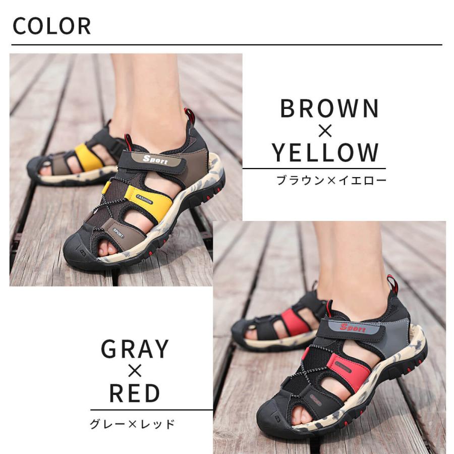 アウトドアサンダル メンズ レディース おしゃれ サンダル 靴 ベルクロ アウトドア シューズ あすつく 送料無料 UC-325 ギフト 敬老の日 | ブランド登録なし | 07