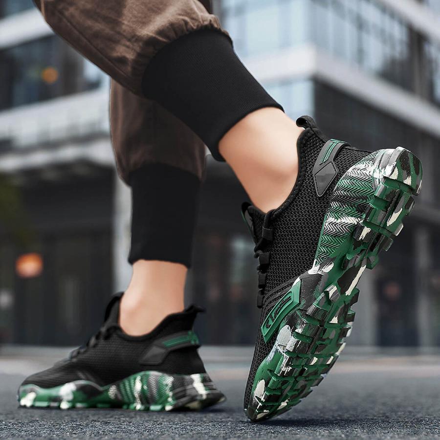 スポーツシューズ メンズ レディース ランニングシューズ スニーカー 靴 黒 白 迷彩 スポーツ おしゃれ 送料無料 UC-326 ギフト 敬老の日 | ブランド登録なし | 12
