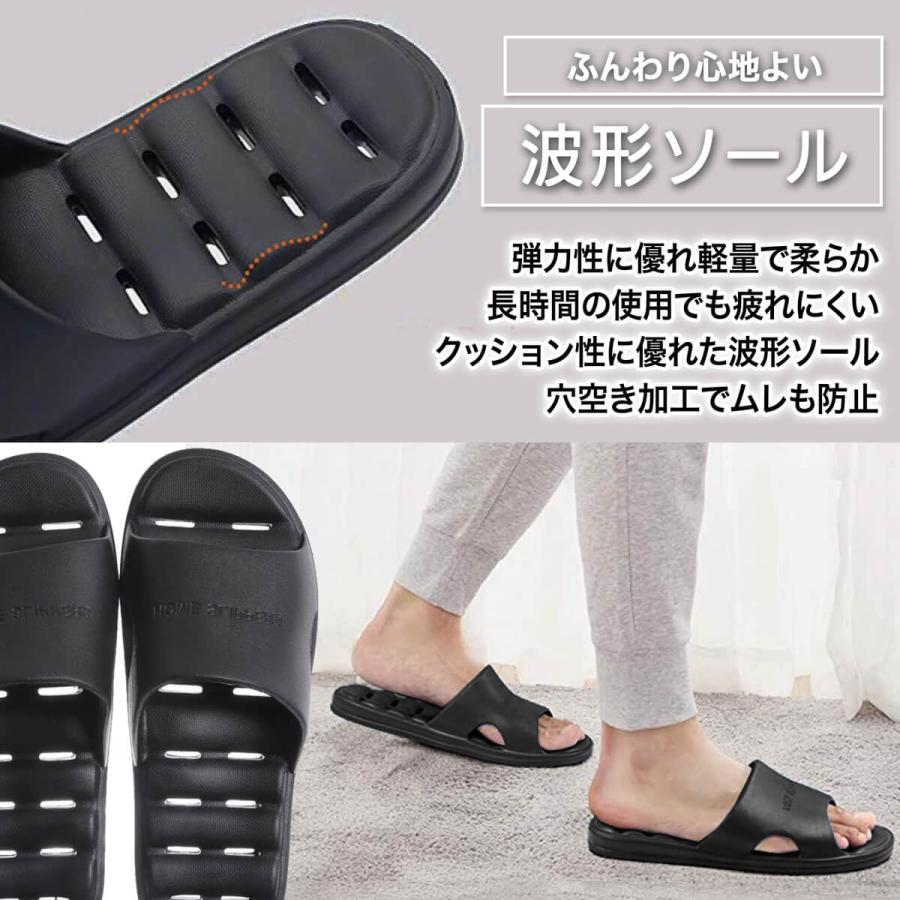 サンダル スリッパ メンズ レディース シャワーサンダル ベランダサンダル ルームシューズ 外履き 夏 室内履き EVA 24cm〜27cm UC-339 | ブランド登録なし | 03