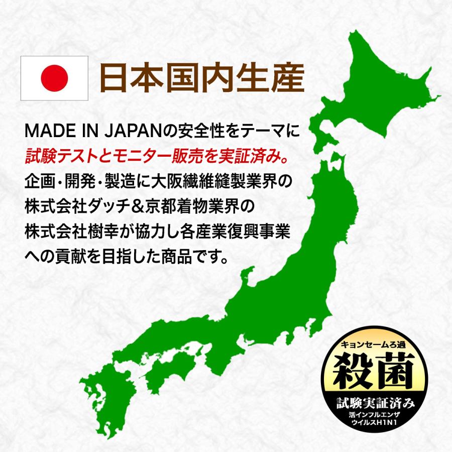 在庫限り マスク【新型 i-deerマスク】キョンセーム フィルター 試験実証済 大人用 子供用 こども メンズ レディース 大きめ ベージュ/グレー/ネイビー UO-501 | ブランド登録なし | 03