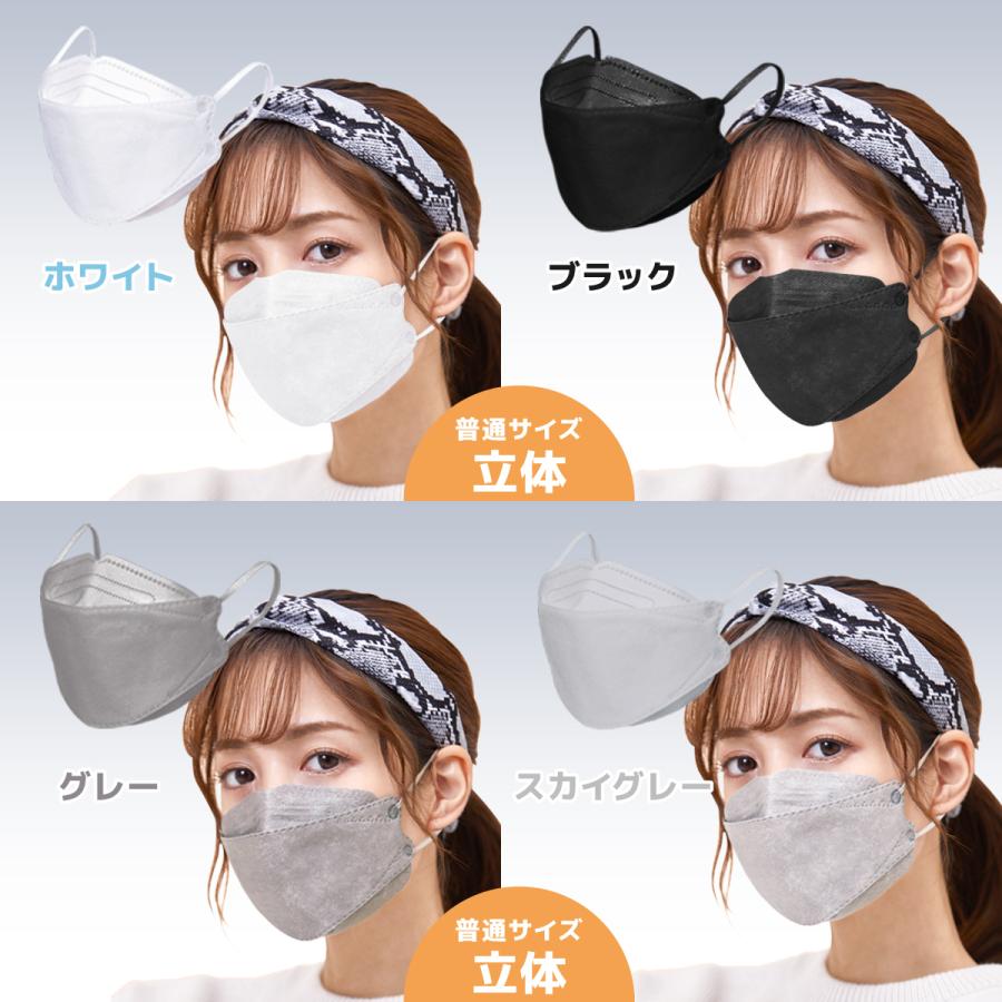 マスク【CICIBELLA】血色マスク 不織布 マスク カラー プリーツ 立体 三層 四層 構造 普通 サイズ ホワイト ベージュ ピンク グレー ブラック UO-518 | ブランド登録なし | 13