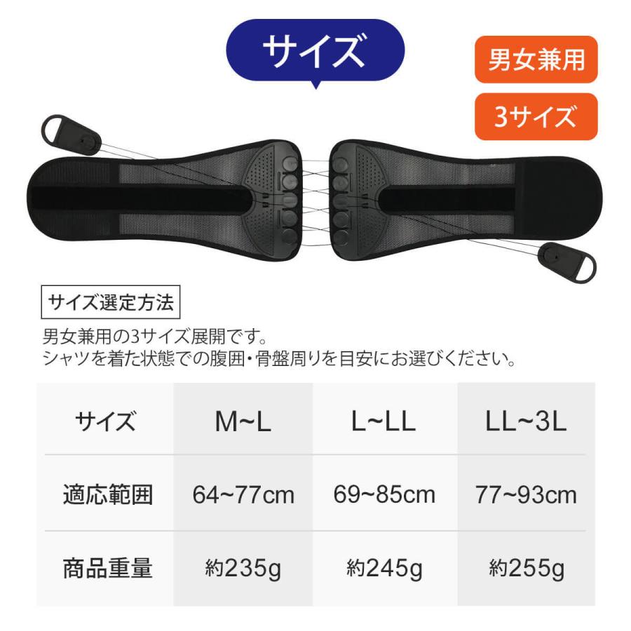 骨盤サポートベルト  レギュラータイプ ブラック L サイズ 体勢補正用 uo-522.jpg