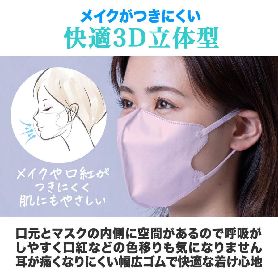 在庫限り マスク 冷感 不織布 夏用 接触冷感 クール 冷感マスク 不織布マスク 3D立体 立体マスク 個包装 小顔 耳が痛くならない 感染症対策 UO-526 | ブランド登録なし | 08