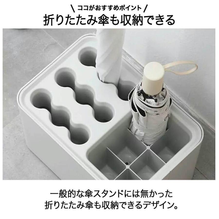 大理石アンブレラスタンド 傘立コンパクト　傘収納 玄関収納 傘置き 傘スタンド 楽天市場】薄型 アンブレラスタンド 5本収納 珪藻土付き US-WH/US-BK