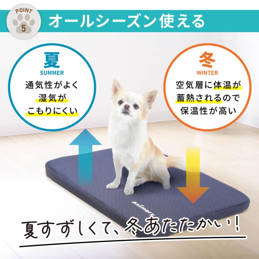 ペットベッド 洗える ペットクッション 速乾 スクエア 高反発 カバー付
