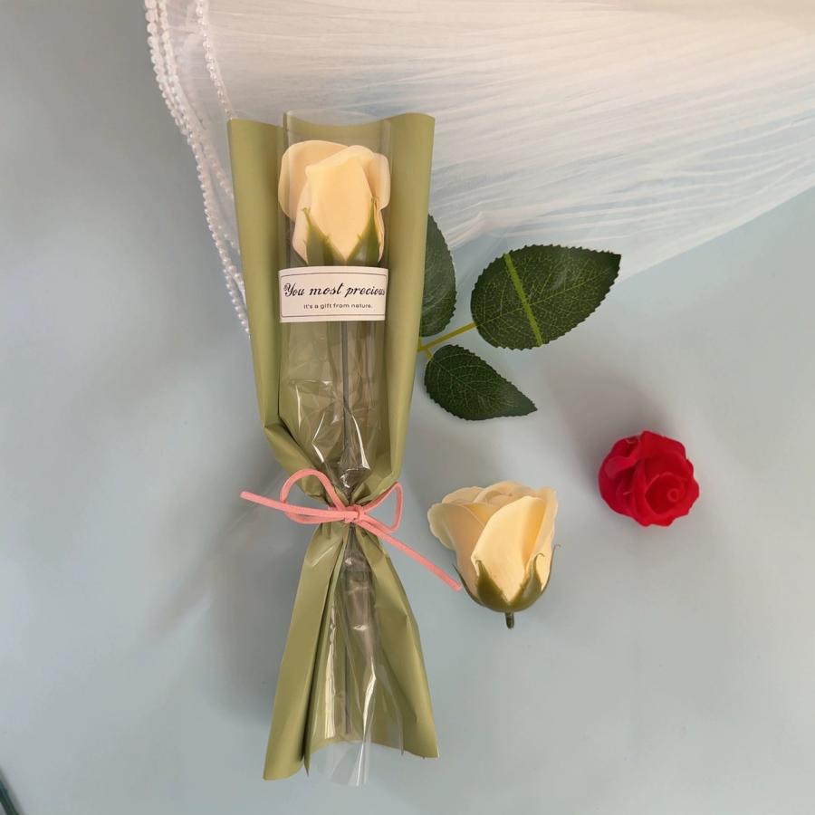 ソープフラワー 一輪 ローズ 薔薇 ばら 1輪 花 花材 アレンジメント