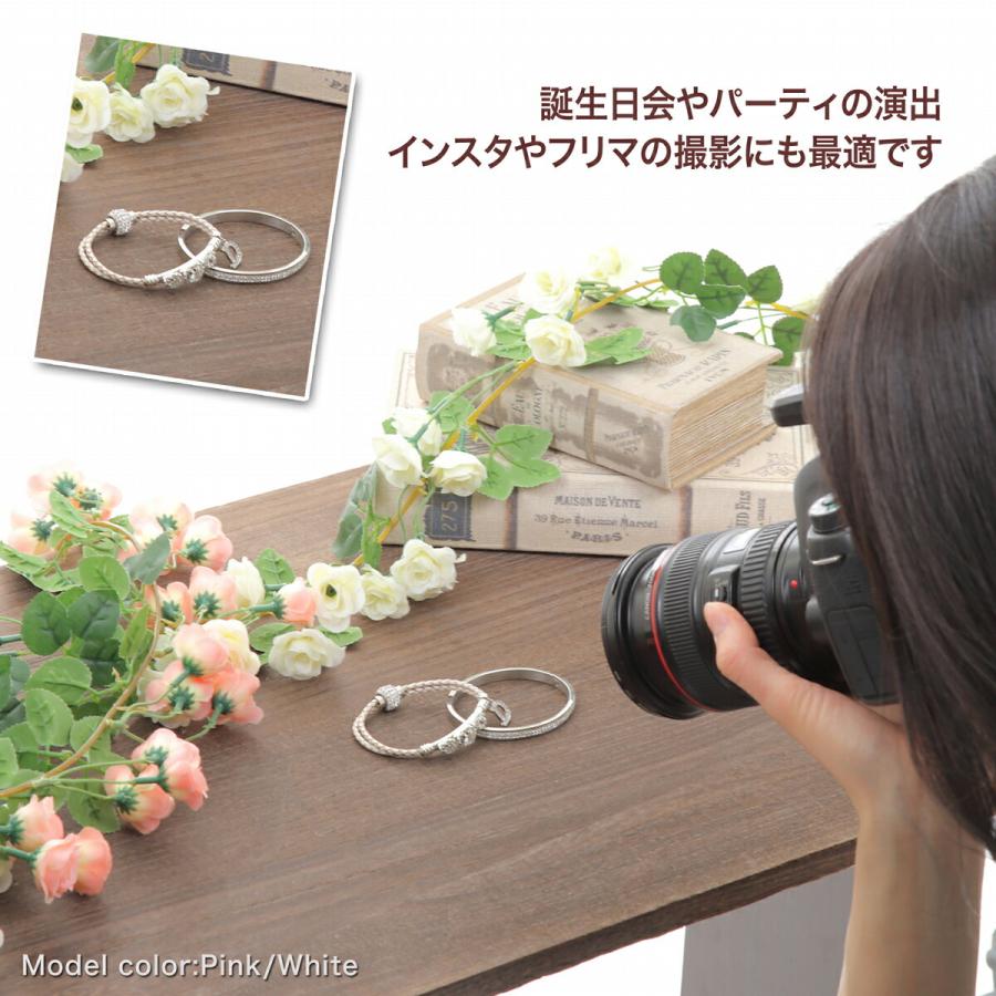 バラ 薔薇 造花 ガーランド アーティフィシャルフラワー 全3色 ロング 全長186cm 直径4cm レッド ホワイト ピンク インテリア 枯れない US-707 父の日 | ブランド登録なし | 02