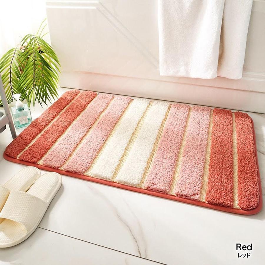バスマット 速乾 玄関マット 滑り止め 40cm×60cm 北欧 お風呂マット