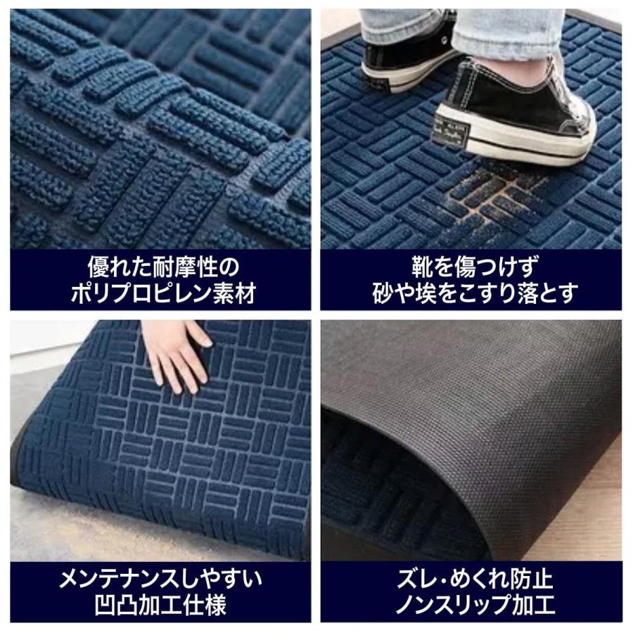 在庫限り 玄関マット 業務用 屋外用ドアマット 速乾 吸水 滑り