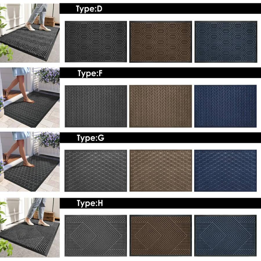 玄関マット 業務用 屋外用ドアマット 速乾 吸水 滑り止め 80×120 屋外