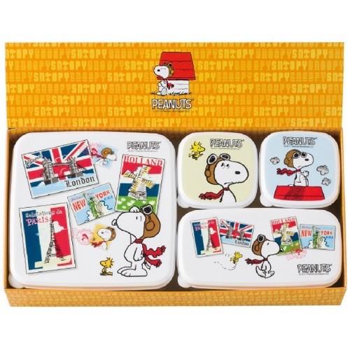 キッチン用品 保存容器 レンジパック 結婚 出産 内祝い 内祝 お返し スヌーピー フライング エース シール容器 4点セットb Sn 303 36 ジャパンギフト Paypayモール店 通販 Paypayモール
