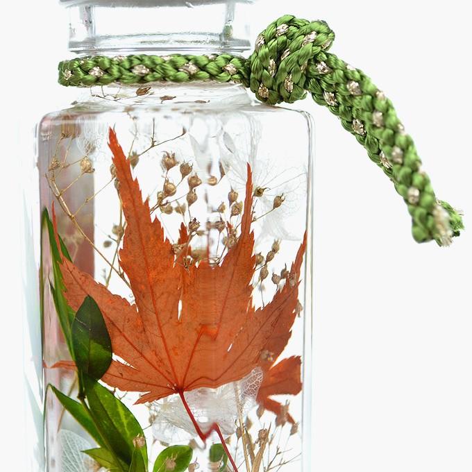ハーバリウム もみじ 姫南天 角瓶 観葉植物 インテリア 雑貨 プリザーブドフラワー 花 ドライフラワー ジャパンギフト Paypayモール店 通販 Paypayモール