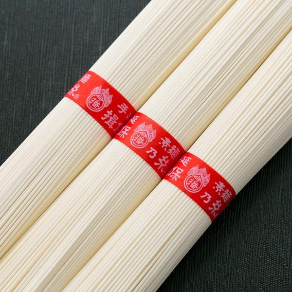 揖保乃糸 そうめん 素麺 上級品 赤帯 新物 木箱 6kg 120束 荒木箱 大箱