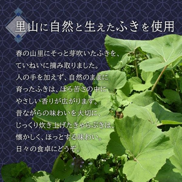 漬物 佃煮 国産 きゃらぶき ふき やまぶき 蕗 つくだ煮 80g ご飯のお供