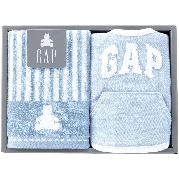 GAP ベビー ギャップ 出産祝い 出産祝 プレゼント 男の子 赤ちゃん 子供 ギフト ウォッシュタオル スタイ セット ブルー ベア よだれかけ 54-5019150｜japangift｜02