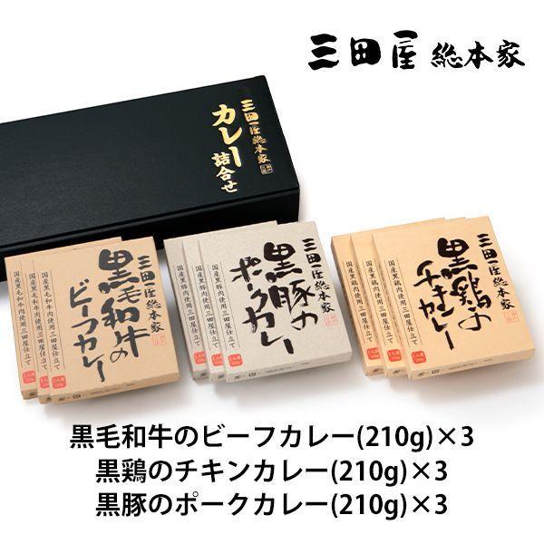 内祝い 内祝 お返し 惣菜 父の日 プレゼント ギフト カレー 3種 計9人前 セット 三田屋総本家 L メーカー直送｜japangift｜02