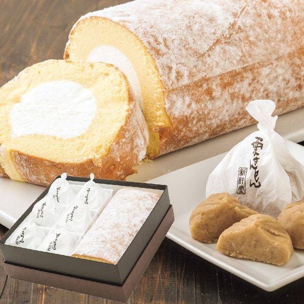 新杵堂 スーパースターロールケーキ & 栗きんとん セット