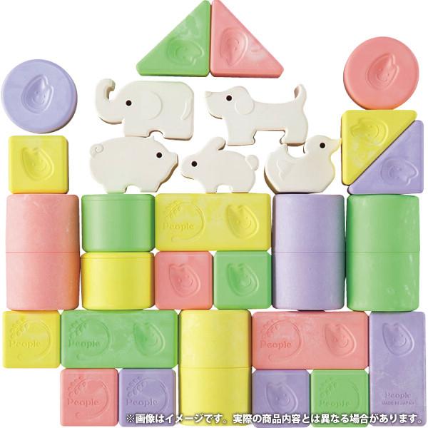 内祝い お返し ベビー用品 ギフト おもちゃ 玩具 ピープル 純国産お米のおもちゃ お米の動物 積木 いろどり セット 赤ちゃん こども 25465_1