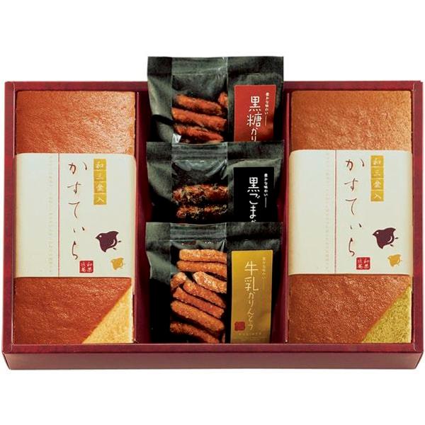 スイーツ 母の日 ギフト 2026 お菓子 和菓子 和三盆糖入 カステラ ほまれ かりんとう セット 内祝い 内祝 お返し 高級 砂糖 グルメ 食品 NHMR-BE4 | ブランド登録なし