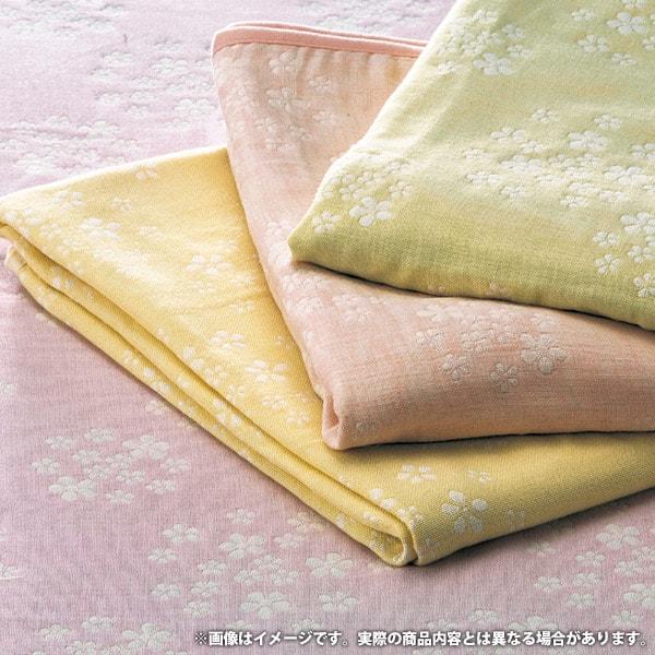 泉州逸品 シルク混合 花柄タオルケット 2枚セット 泉州逸品 シルク混合