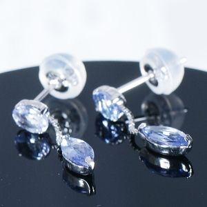 ティファニー　ピアス　タンザナイト ティファニー命名タンザナイト】K18WG 0.8ct タンザナイトピアス