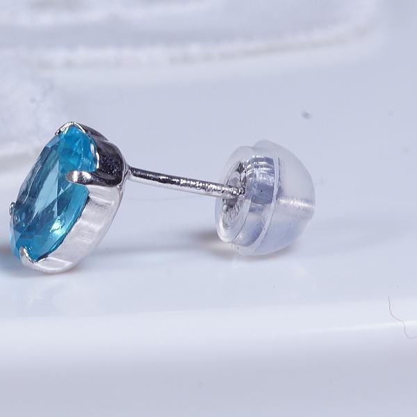 アパタイト　K18WG　ピアス 女性へのプレゼント K18WG アパタイト ピアス 18金ホワイト