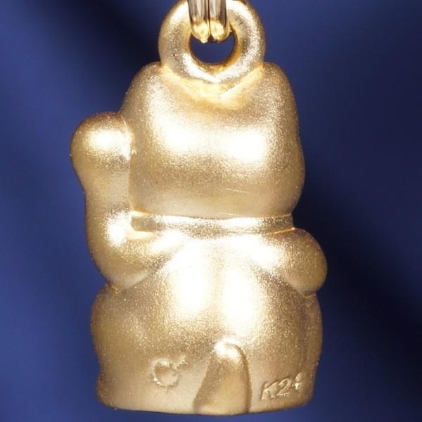 招福 純金招きストラップ 金工作家「光則」監修デザイン ギフト