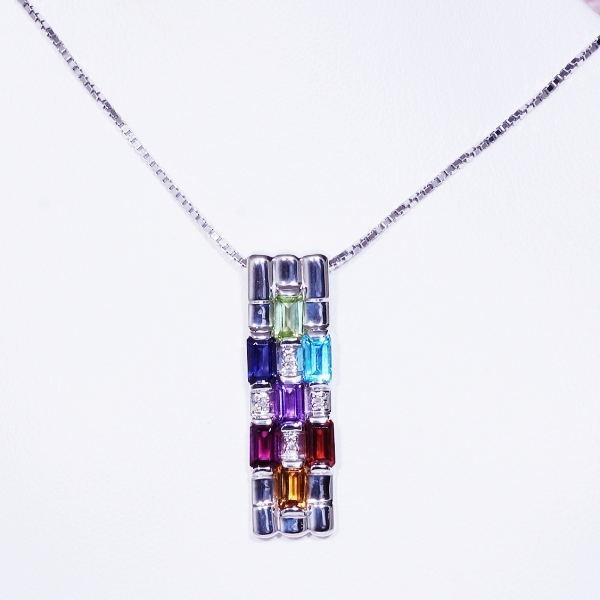 SV アミュレット デザインペンダント ダイヤ 0.02ct シルバー 