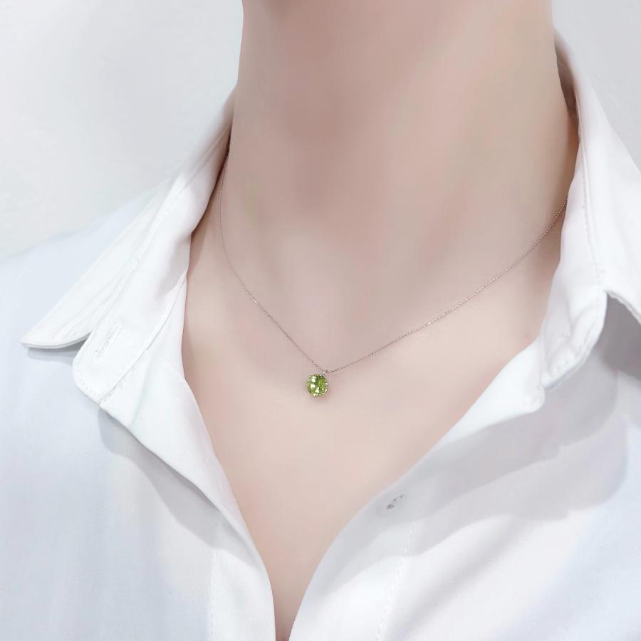 ペリドット 1ct pt950 pt850 プラチナ ネックレス 40cm Rapture
