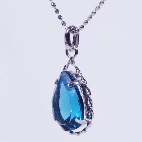 K18✕ブルートルマリン☆ペンダントトップ 絶美」K18 天然ブルートルマリン 上品 幸運 友情 希望 10月誕生石