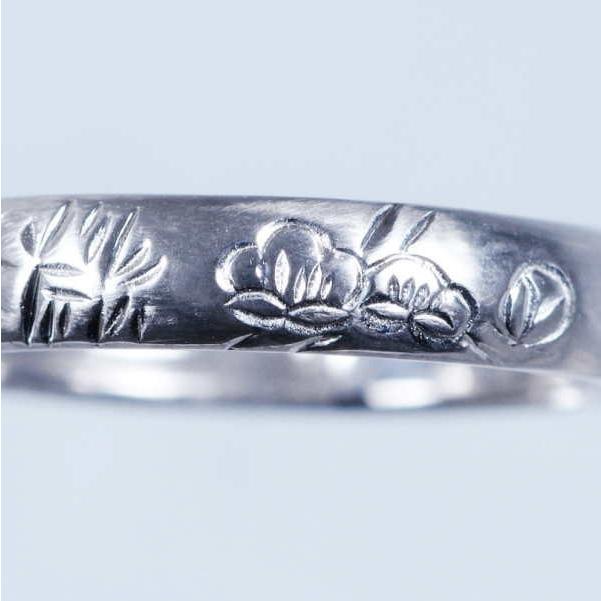 松竹梅リング 18金ホワイトゴールド : アイラブジュエリー - 通販