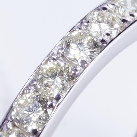 ダイヤ ハーフエタニティリング 計0.5カラット プラチナ 4月誕生石