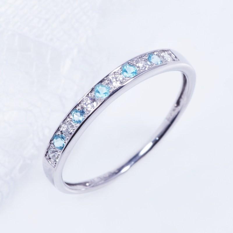 PT パライバトルマリン　リング　一文字 PT パライバトルマリンリング一文字