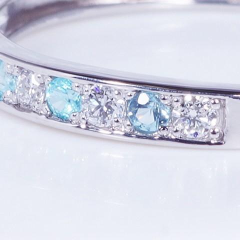 PT パライバトルマリンリング一文字