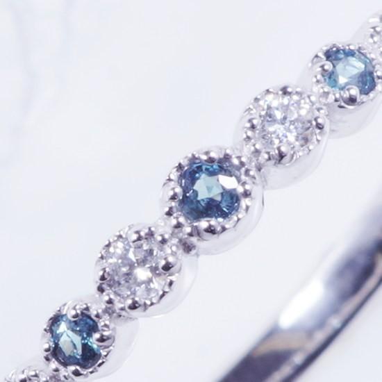 PT 0.05ct アレキサンドライトリング ダイヤ 0.07ct プラチナ RO7637