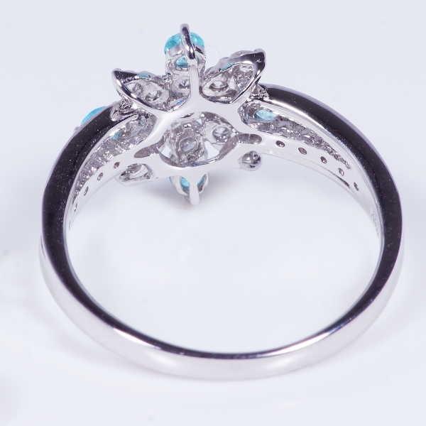 アウイナイト パライバトルマリン ダイヤ プラチナ デザイン