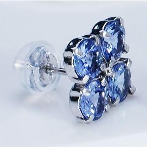 ティファニー命名タンザナイト】K18 2ct タンザナイトピアス