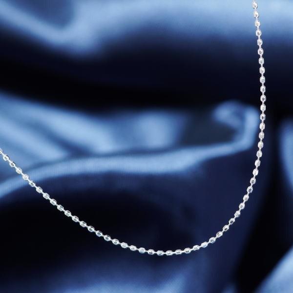 プラチナ850 カットボール デザインネックレス 0.6mm 40cm フリー