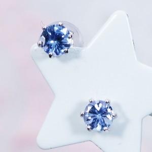 【ティファニー命名タンザナイト】PT 0.5ct タンザナイトピアス 0.5カラット ラウンドカット 6本爪 プラチナ 12月誕生石　クリスマス　ギフト　結婚式｜japangoldshop｜03