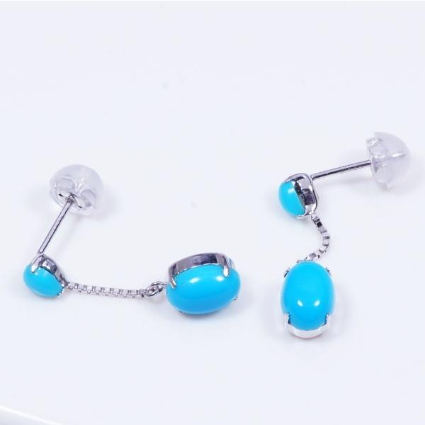 18金ホワイトゴールド トルコ石 ピアス PA-8039 :pe430091:Japan Gold Jewelry - 通販 - Yahoo ...